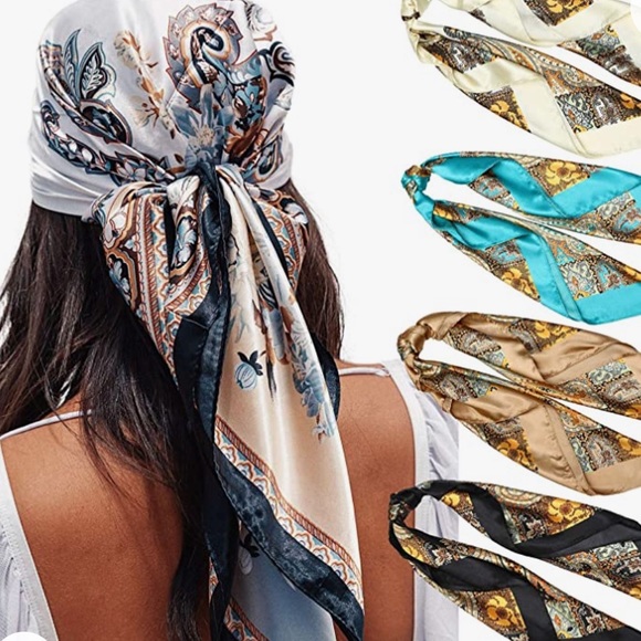 Printed head scarfs